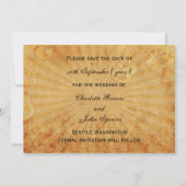 ネイビーブルーサイコロヴィンテージラスベガス日付を保存 セーブザデート (裏面)