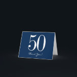 ネイビーブルーサンキューカードモダン – ブルーホワイト サンキューカード<br><div class="desc">ネイビモダンーブルーサンキューカード白いはっきりした文字で好きなように編集！</div>