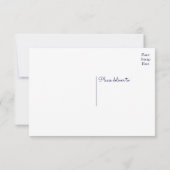 ネイビーブルーサンキュードリームキャッチャー先住民アメリカン サンキューカード (裏面)