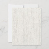 ネイビーブルーサンフラワーとラ素朴イツ結婚のインビ 招待状 (裏面)