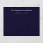 ネイビーブルーサンフラワー結婚ズの予算モダン額 (裏面)