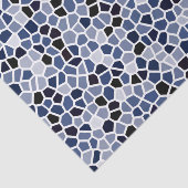 ネイビーブルーシアンのステンドグラスのパターン 薄葉紙 (詳細)