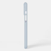 ネイビーブルーシャドウモノグラム+名前デザイン iPhoneケース (左側面)