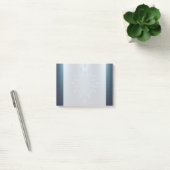 ネイビーブルーシルバーのメタリックルックフローラ装飾 ポストイット (オフィス)