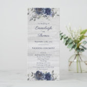 ネイビーブルーシルバーグレー水色フローラ結婚ズ プログラム (スタンド正面)
