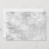 ネイビーブルーシルバーダイヤモンドレースガウンキンセアニェラ 招待状 (裏面)