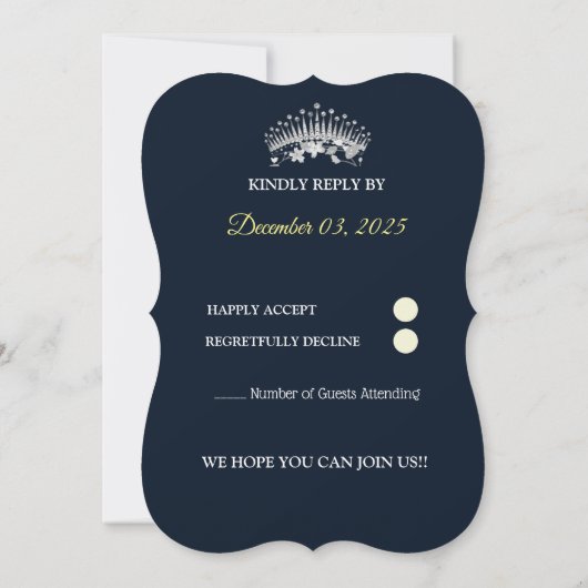 ネイビーブルーシルバーバラ蝶キンセアニェラ (裏面)