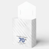 ネイビーブルーシルバーバルーングリッター誕生日 フェイバーボックス (オープン)