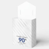 ネイビーブルーシルバーバルーングリッター誕生日 フェイバーボックス (オープン)