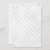 ネイビーブルーシルバーバルーングリッター70誕生日 招待状 (裏面)