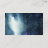 ネイビーブルーシルバー結婚のWebサイトエンクロージャカード エンクロージャーカード (裏面)