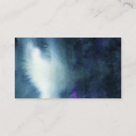 ネイビーブルーシルバー結婚のWebサイトエンクロージャカード エンクロージャーカード (裏面)