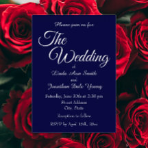 ネイビーブルーシンプルスタイル結婚ズ