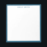 ネイビーブルーシンプルモダン ノートパッド<br><div class="desc">ネイビーブルーシンプルプロフェッショナルモダン縁どノートパッド</div>