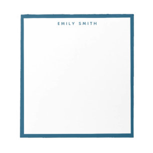 ネイビーブルーシンプルモダン ノートパッド