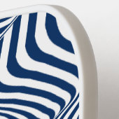 ネイビーブルーシームレスパターン | モノグラモダンム ピックルボールラケット (左詳細)