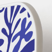 ネイビーブルーシームレスパターン | モノグラモダンム ピックルボールラケット (左詳細)