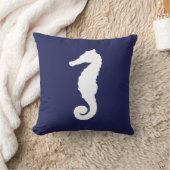 ネイビーブルーシ航海のーホース クッション (ブランケット)