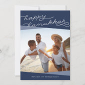 ネイビーブルージオスクリプト |ハヌカー写真 シーズンカード (正面)