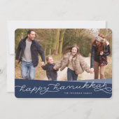 ネイビーブルージオスクリプト |ハヌカー写真 シーズンカード (正面)