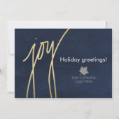 ネイビーブルージョイホリデーロ企業のゴ刻印済み シーズンカード (正面)
