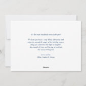 ネイビーブルージョユーヌエル・エ・ボンヌ・アニー脚本の写真 シーズンカード (裏面)