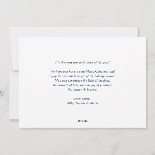 ネイビーブルージョユーヌエル・エ・ボンヌ・アニー脚本の写真 シーズンカード (裏面)