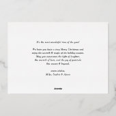 ネイビーブルージョユーヌエル・エ・ボンヌ・アニー脚本の写真 箔シーズンカード (裏面)