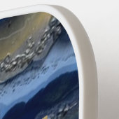 ネイビーブルージョードモノグラム&名前カスタマイズ ピックルボールラケット (左詳細)