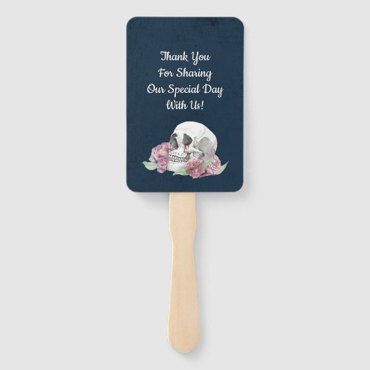 ネイビーブルースカルピンクローゼレースゴシック結婚ズ ハンドファン (裏面)