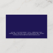 ネイビーブルースクエアプロフェッショナル名刺 名刺 (裏面)