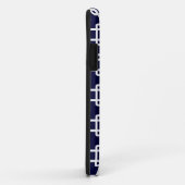 ネイビーブルースクエアリンクパターンiPhone 5ケース Case-Mate iPhoneケース (裏面/右)