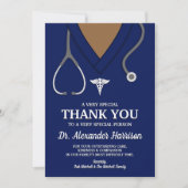 ネイビーブルースクラブ医療プロフェッショナルありがとう サンキューカード (正面)