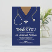 ネイビーブルースクラブ医療プロフェッショナルありがとう サンキューカード (スタンド正面)