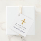 ネイビーブルースクリプトクロスボーイファーストコミュニオン フェイバータグ (インサイチュ)