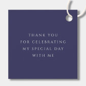 ネイビーブルースクリプトクロスボーイファーストコミュニオン フェイバータグ