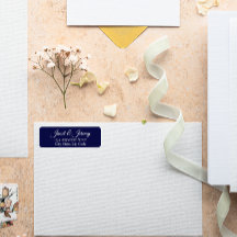 ネイビーブルースタイル化された名結婚前の差出人住所