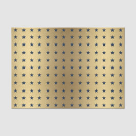 ネイビーブルースターズのメタリック金ゴールド 薄葉紙