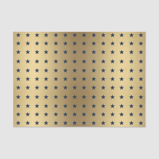 ネイビーブルースターズのメタリック金ゴールド 薄葉紙 (正面)