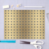 ネイビーブルースターズのメタリック金ゴールド 薄葉紙 (クラフト)