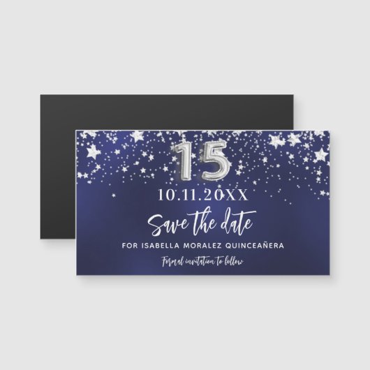 ネイビーブルースターズキンセアニェラデイトマグネットを保存 (正面/裏面)