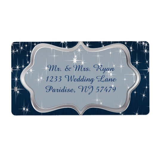 ネイビーブルースターリーナイト ラベル (正面)