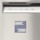 ネイビーブルーストライプのクリーン – 汚れた食洗機磁石 マグネット (インサイチュ (食洗機))