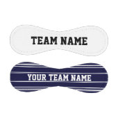 ネイビーブルーストライプのモノグラカスタムム付き 野球ボール (パネル)