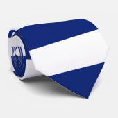 ネイビーブルーストライプの航海のパターン ネクタイ (ロール)