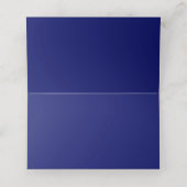 ネイビーブルーストライプの プレイスカード (内部開封)