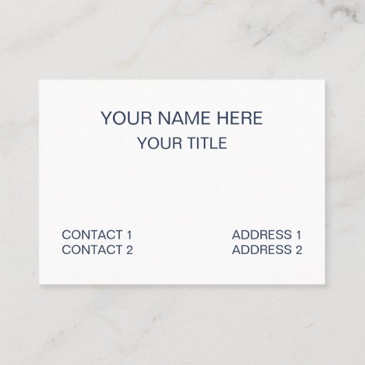 ネイビーブルーストライプビーチハウス 名刺 (裏面)