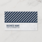 ネイビーブルーストライププロフェッショナル記者 名刺 (正面)