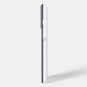 ネイビーブルーストライプヴィンテージラベルとモノグラム Case-Mate iPhoneケース (裏面 / 左)