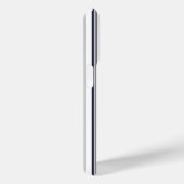 ネイビーブルーストライプヴィンテージラベルとモノグラム Case-Mate iPhoneケース (裏面 / 右)